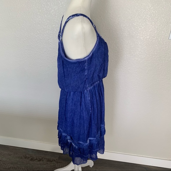 Free People gauzy periwinkle dress size small - Picture 4 of 9